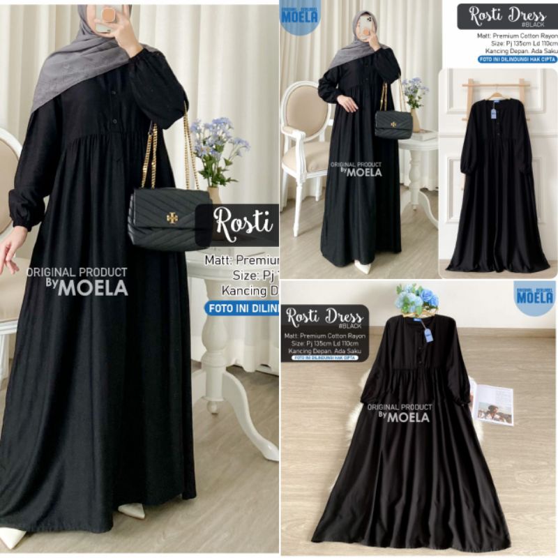 Marita Midi mport rainbow tunik mix wolly crepe | blousemurah | pakaian wanita BY Moela