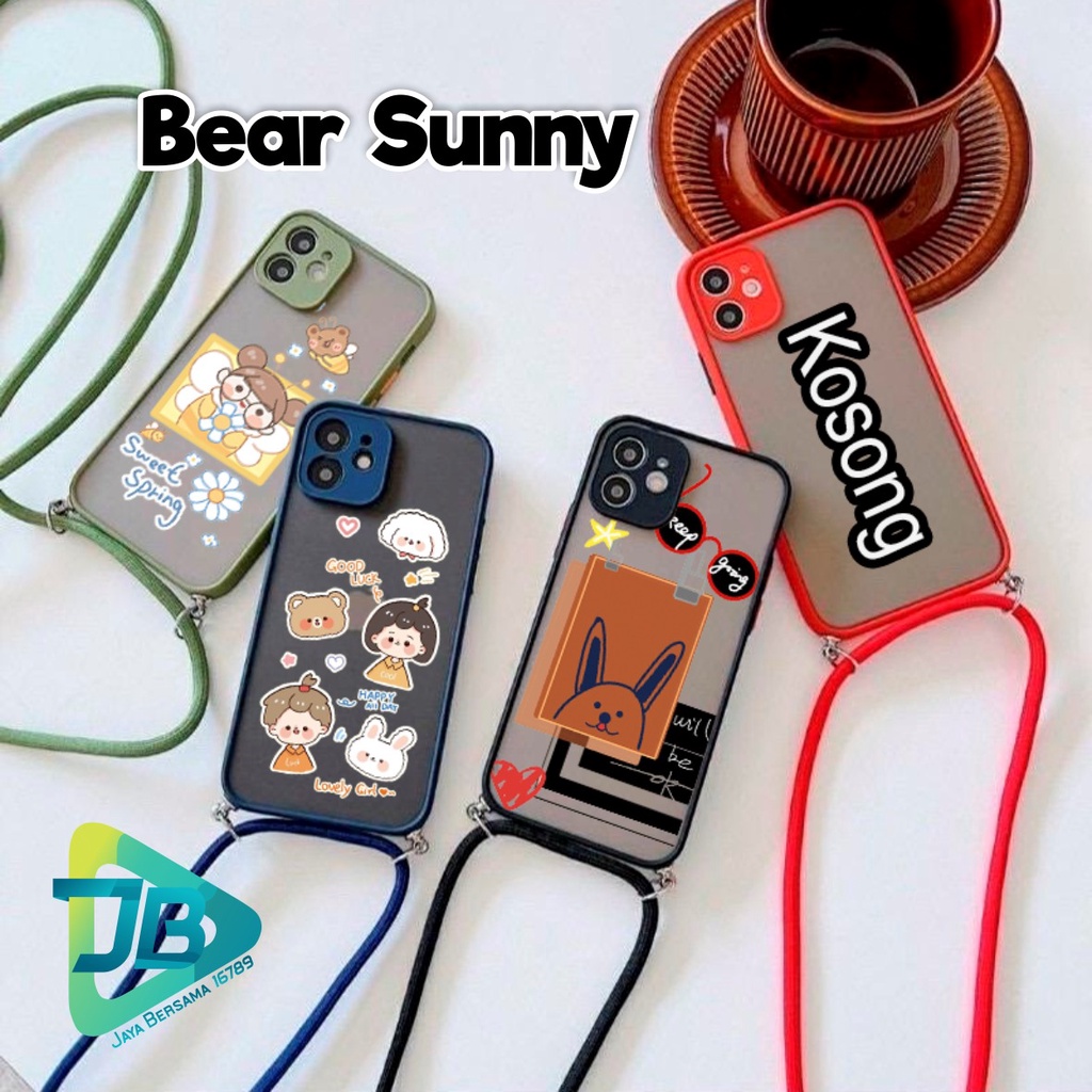 SOFTCASE SLINGCASE DOVE BEAR SUNNY OPPO VIVO SAMSUNG XIAOMI REALME IPHONE ALL TYPE JB4924