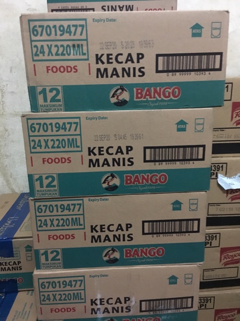 Kecap Bango 1 dus 200mlx24 / Kecap Manis Bango Tanggung Dus / Kecap Bango refill 200ml Karton