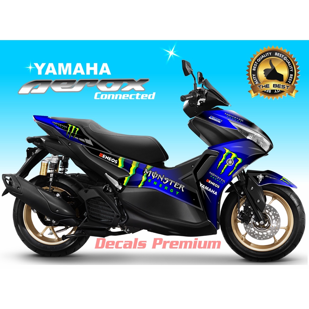 STICKER AEROX CONNECTED / DECAL AEROX 2021 / MONSTER ENERGY