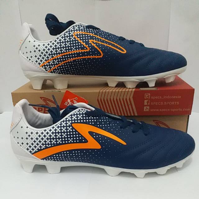 SEPATU BOLA ORIGINAL SPECS STARDUST 19 FG GALAXY BLUE MANGO ORANGE WHITE 100878