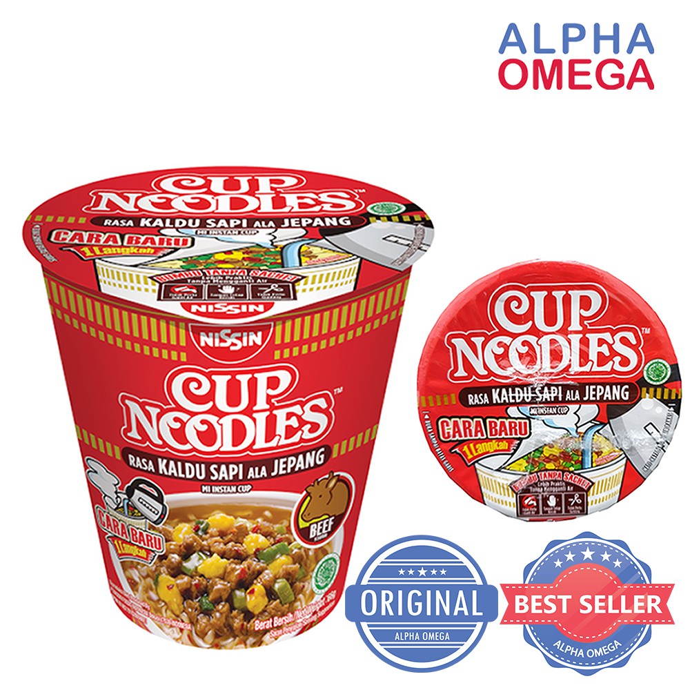 

NISSIN CUP NOODLE RASA KALDU SAPI ALA JEPANG - MIE INSTAN CUP