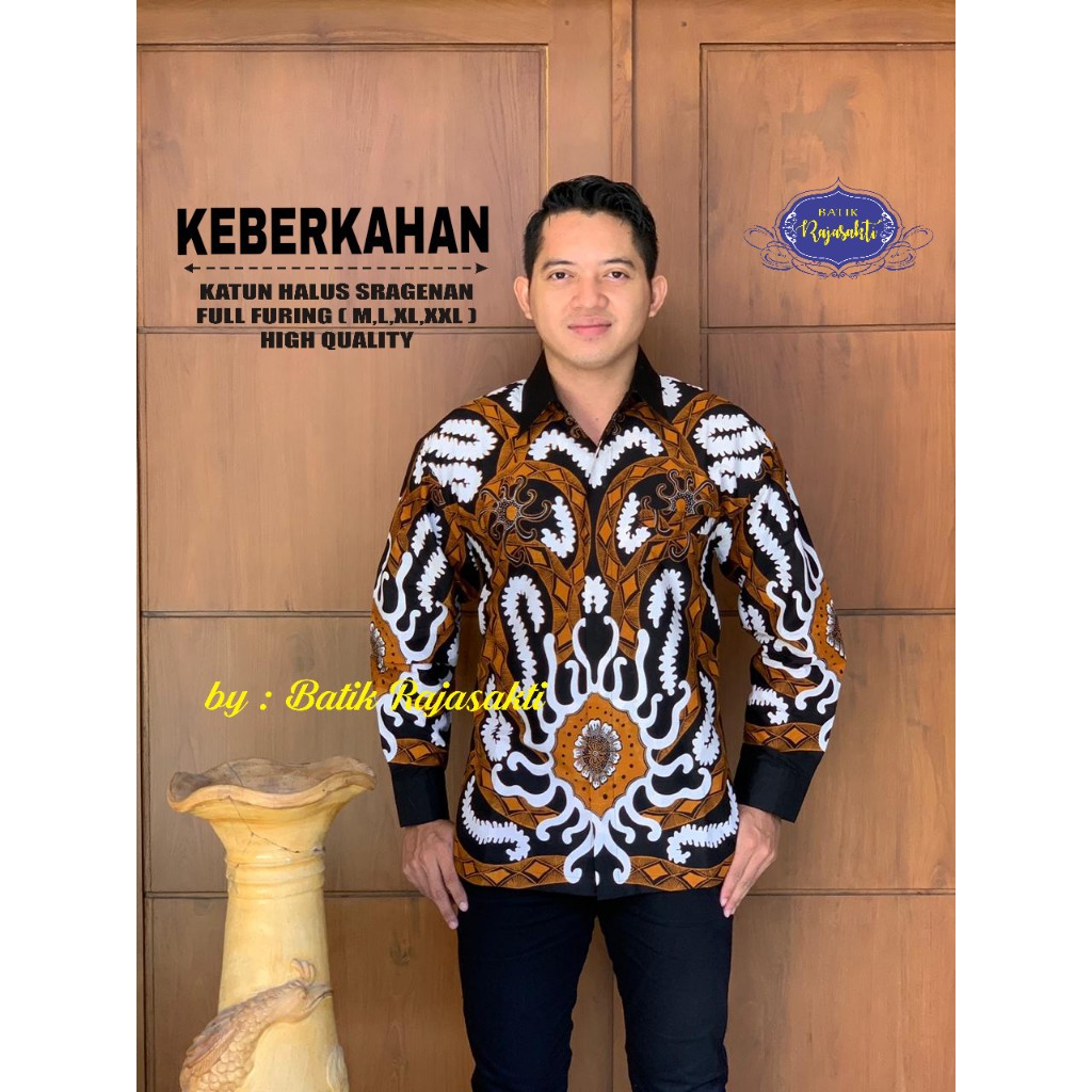 KEBERKAHAN RAJASAKTI KEMEJA BATIK SOLO PRIA LENGAN PANJANG LAPIS FURING ATASAN BATIK PREMIUM MODERN KATUN HALUS BAHUWIRYA  BANAMITRA BANAMITRA PUTIH BANGSAWAN BAYU PUTRA BERLIAN BIRU BHARATAYUDA BIMASENA BIRENDRA BIRU INDAH BRAHMAKERTA BRAHMAKERTA MERAH