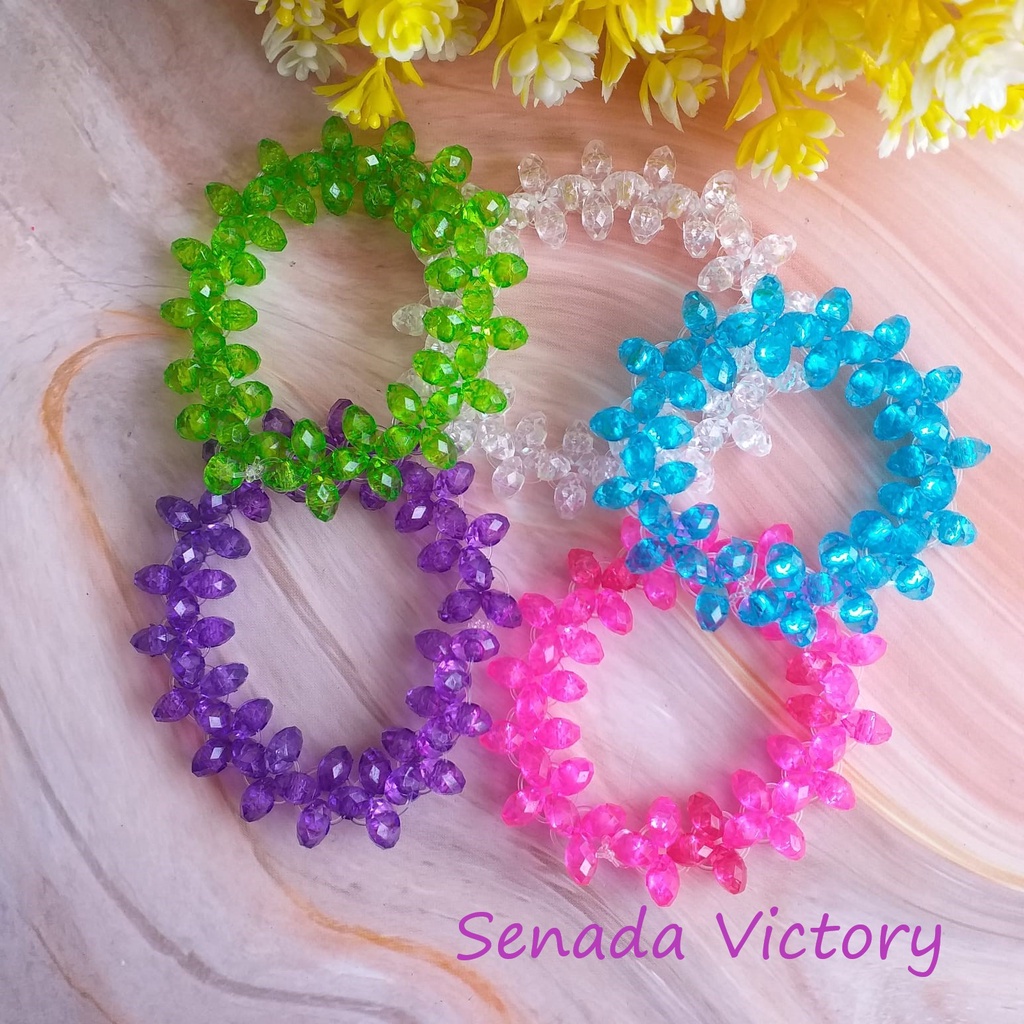 Senada Victory Gelang Keristal Mewah Aksesoris Wanita SGK01