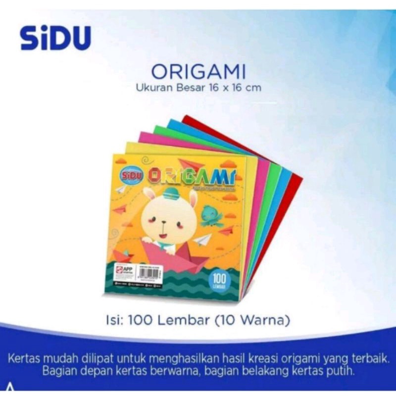 

Kertas Origami SIDU 16 x 16 cm / Pack