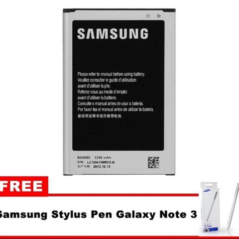 Samsung Battery for Galaxy Note 3 SM-N900 + Gratis Stylus Pen Samsung Galaxy Note 3