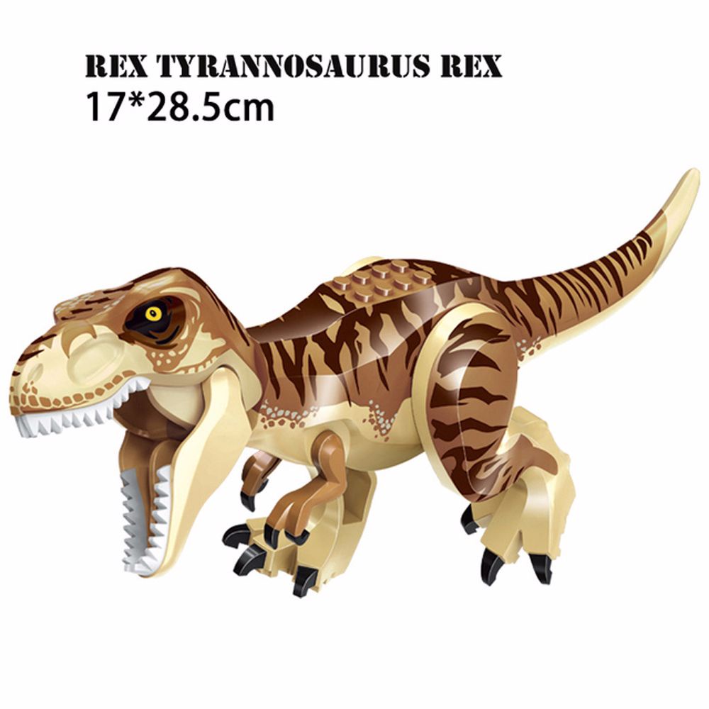 QUINTON Dinosaur Century Dinosaur Blocks Children Gift Dino Model Dinosaur Figures Brick DIY Toys Building Blocks Kids Toy Plastic I-Rex Educational Toys T Rex