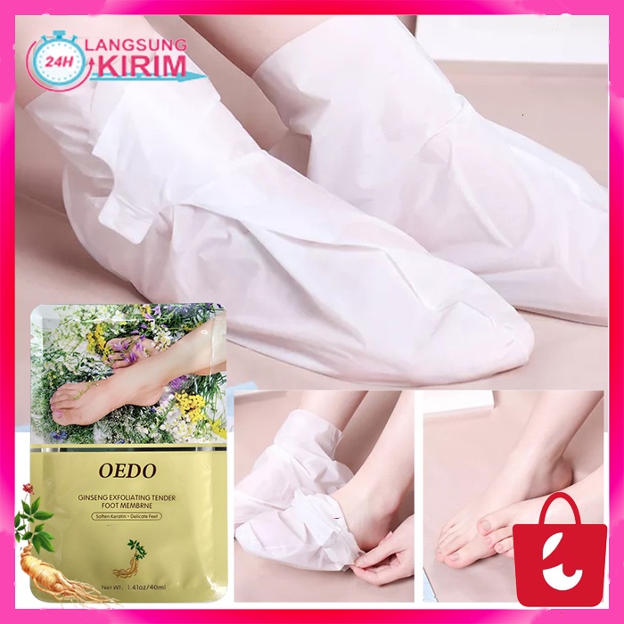 [Terbukti Alami] Oedo Exfoliating Foot Masker Kaki Kapalan Masker Kaki Pengelupasan / Pecah - Pecah