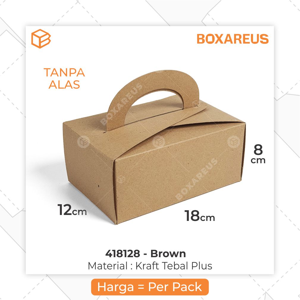 Cake Box Gable Kotak Kemasan Packaging Dus Kue | 418128 (10pc)