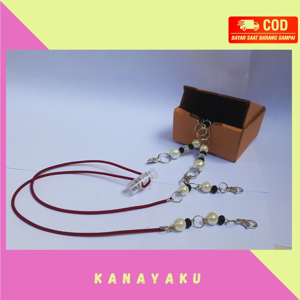 KONEKTOR MASKER MUTIARA KONEKTOR MASKER HIJAB KONEKTOR MASKER MANIK MANIK PREMIUM KEKINIAN