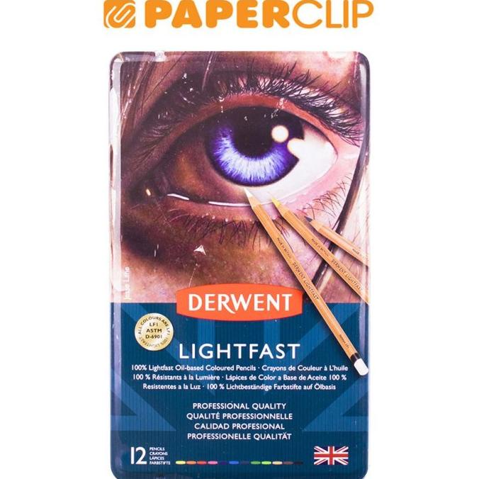 

PENSIL WARNA DERWENT SET LIGHTFAST 12 TIN 2302719DW