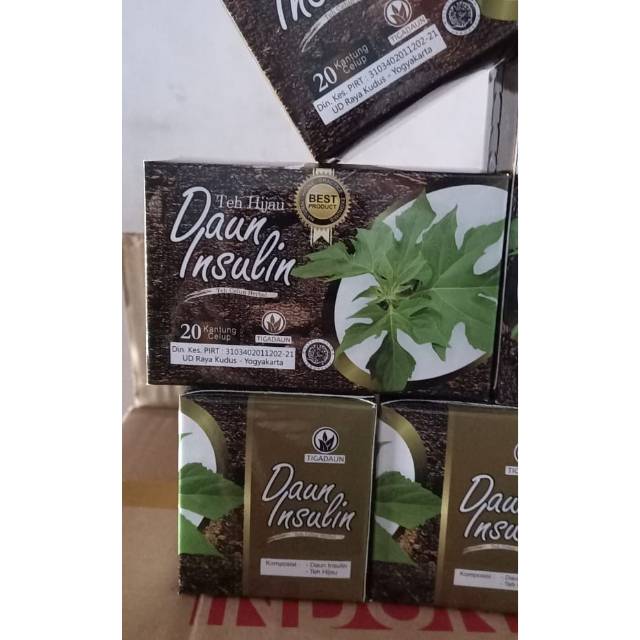 

Teh daun insulin cap tiga daun