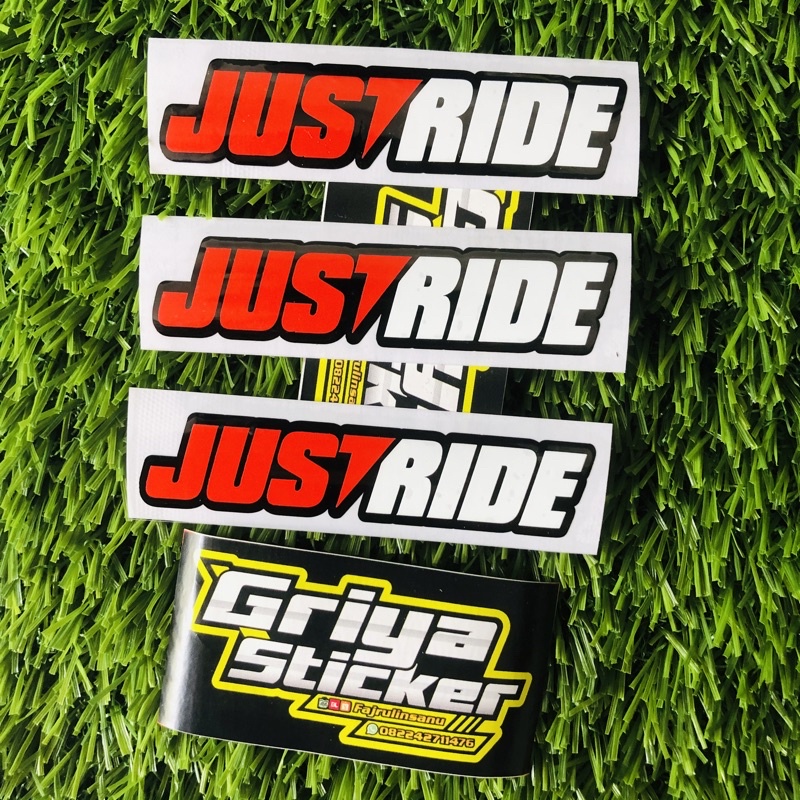 STICKER JUSTRIDE STIKER CUTTING JUST RIDE SUNMORI