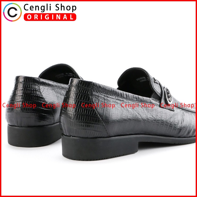 SEPATU PLAYBOY ORIGINAL PANTOFEL KULIT FORMAL PRIA TERBARU HITAM PL08