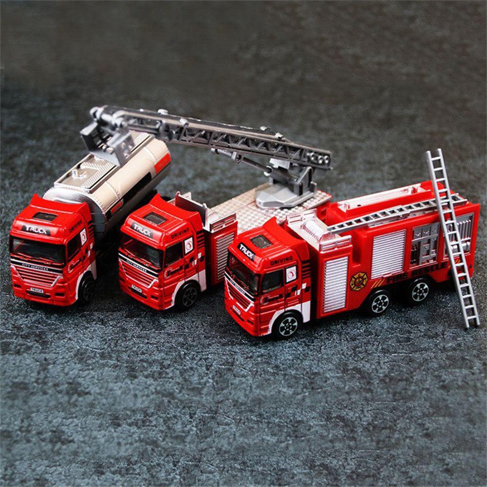 Needway Firetruck Car Mini Hadiah Balita Anak Kendaraan Set Mobil Mainan Mainan Model Truk Mainan Kendaraan Mesin Kendaraan Mainan