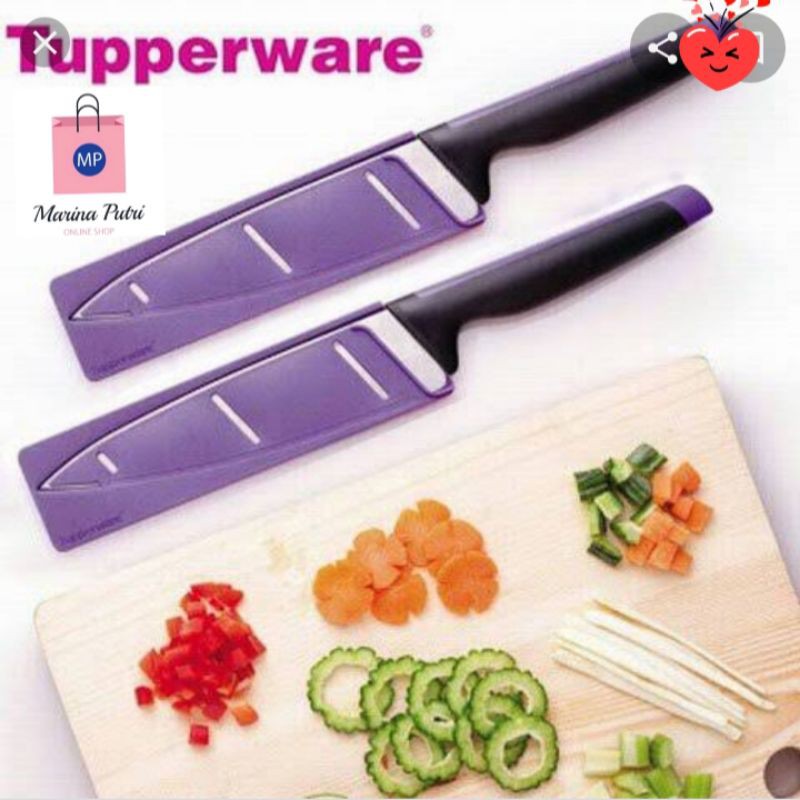 Chef knife tupperware warna ungu