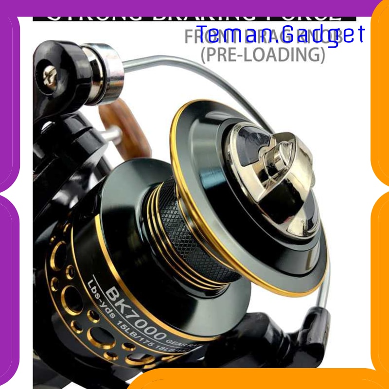 TG-IF243 GOLD SHARKING BK2000 REEL PANCING SPINNING 5.2:1 BALL BEARING 13