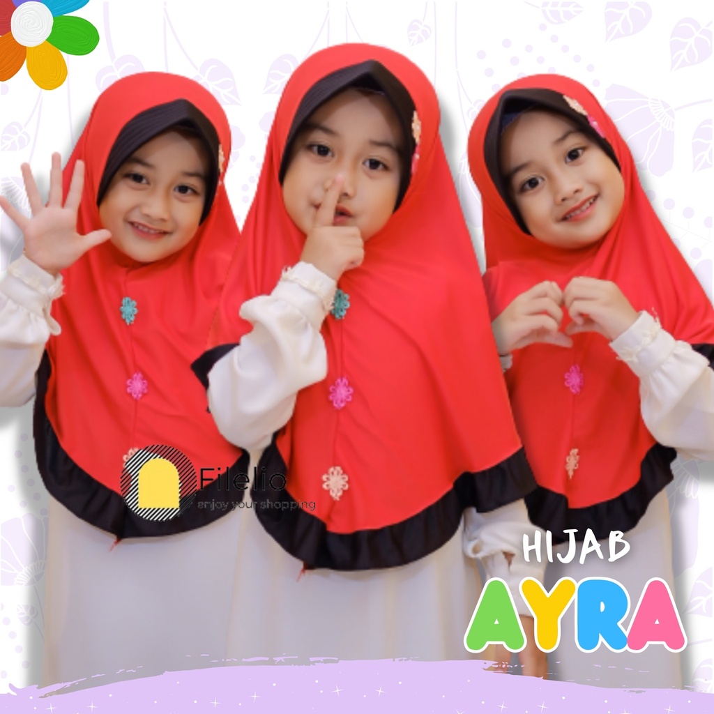 Kerudung Anak TK MURAH AYRA / Jilbab Anak Terbaru / Hijab Anak Murah / Fashion Anak / Kado Ultah