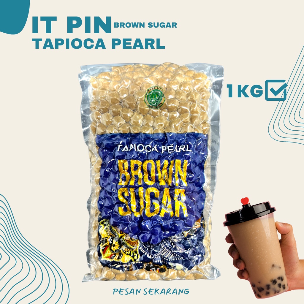 

ITPIN Tapioca Pearl / Topping Minuman Kekinian Kemasan 1 Kg