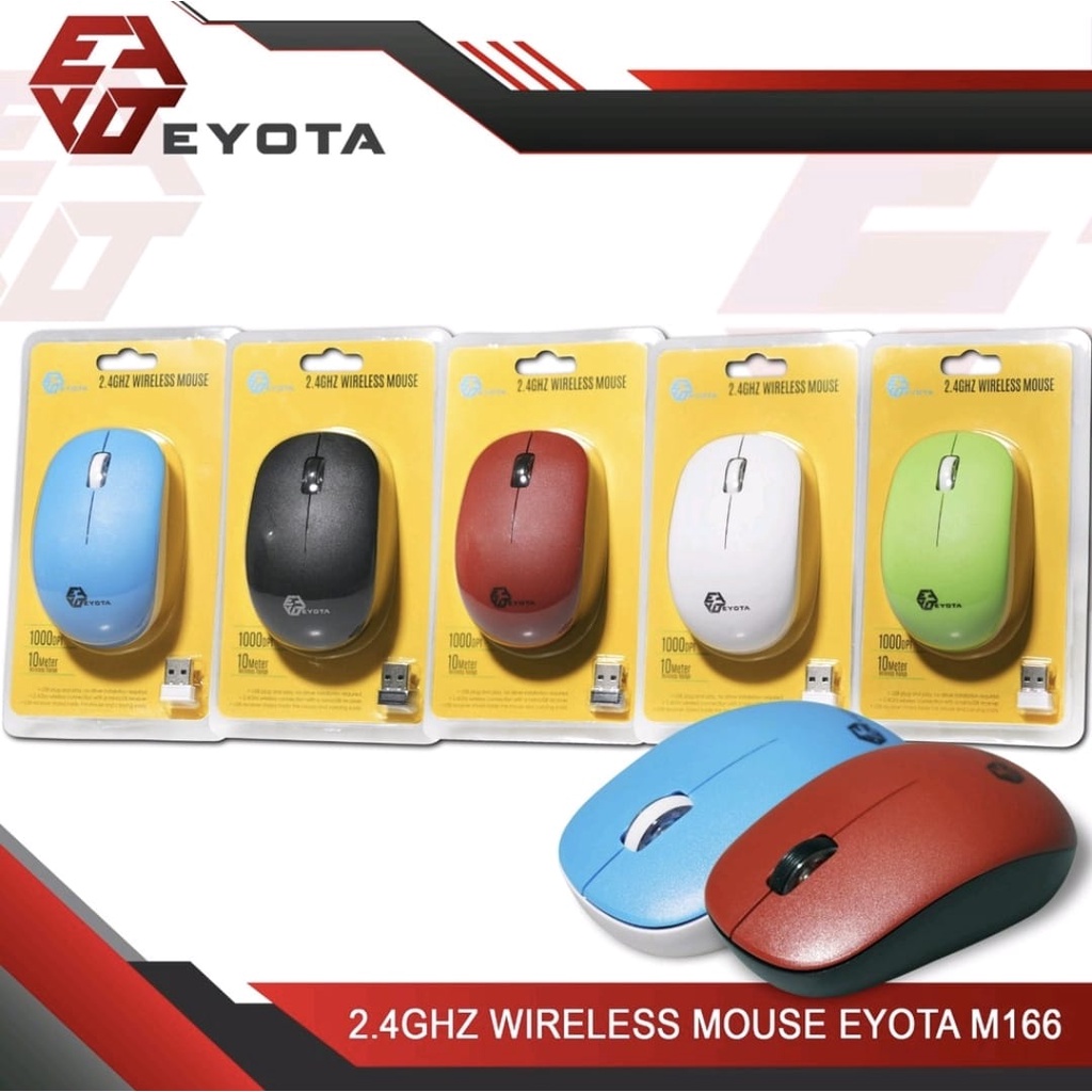 Mouse Wireless EYOTA M166 - Putih