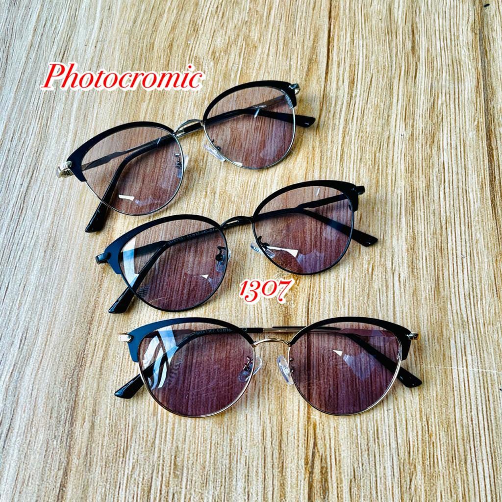 KACAMATA LENSA PHOTOCROMIC BERUBAH KOREAN FRAME OVAL OPTIK TERBARU WANITA PRIA FASHION STYLE NEW