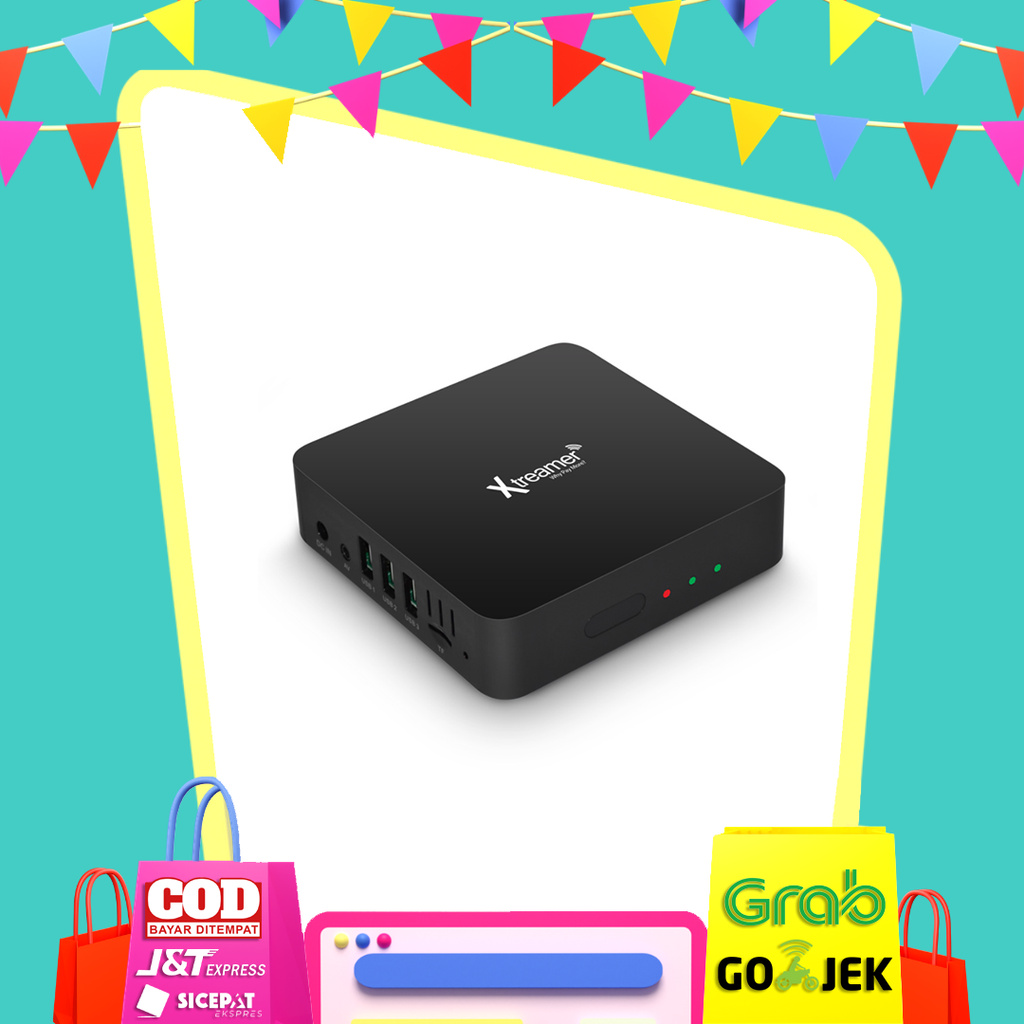 XTTV0DBK - Xtreamer Dual Set Top Box DVB-T2 Media Player Android 9.0 4K - Black