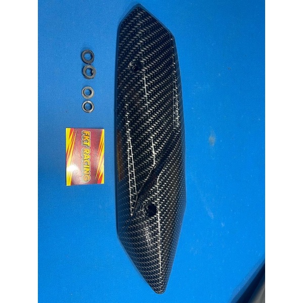 cover knalpot mio m3 carbon tutup knalpot motor mio m3 carbon