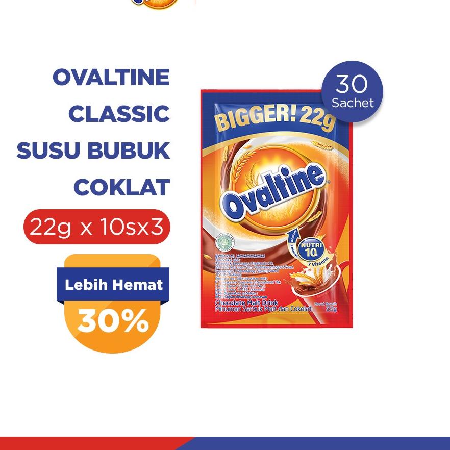 

FREE ONGKIR!Ovaltine Classic Susu Bubuk Coklat 22grx10sx3|RA1