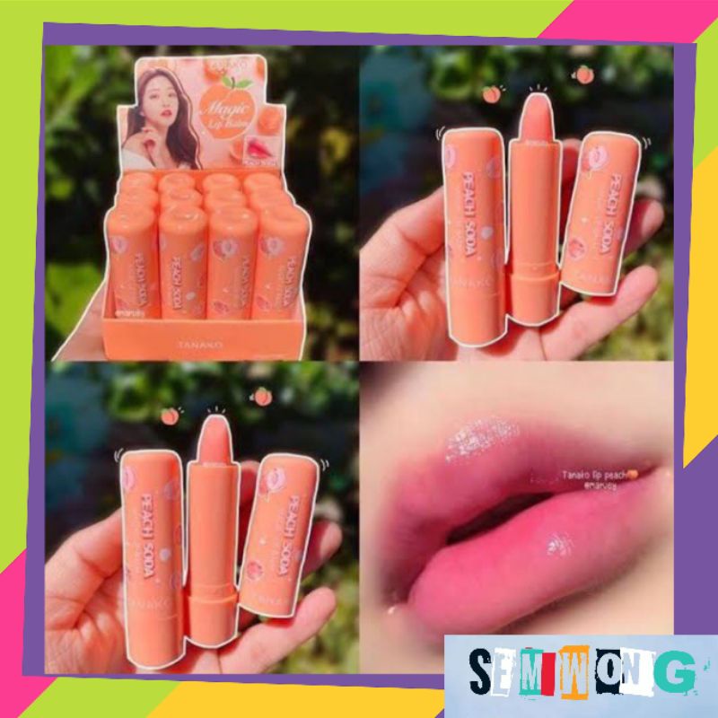 [Per Batang] TERLARIS !! Lipbalm Tanako Peach Soda