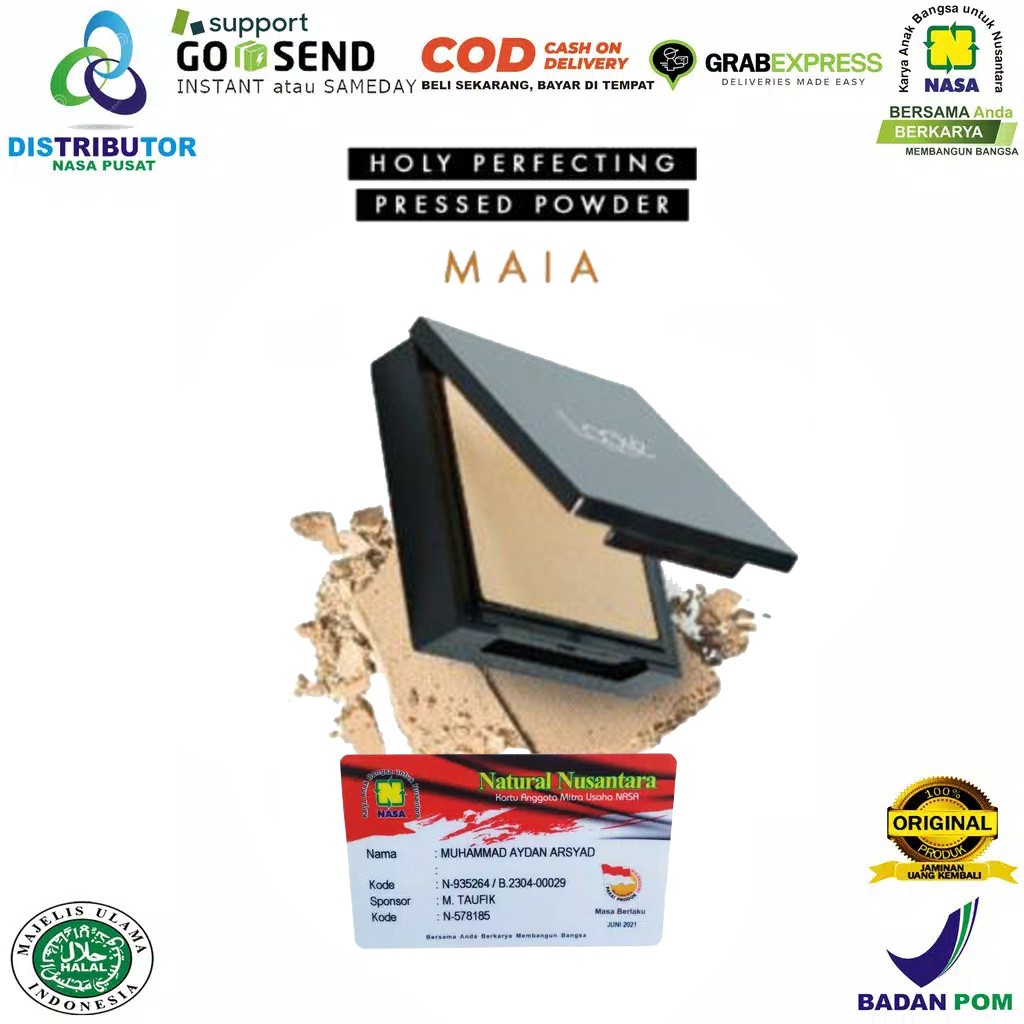 BEDAK PADAT LOOKE COSMETIC NASA HERBAL ALAMI ORIGINAL - MAIA