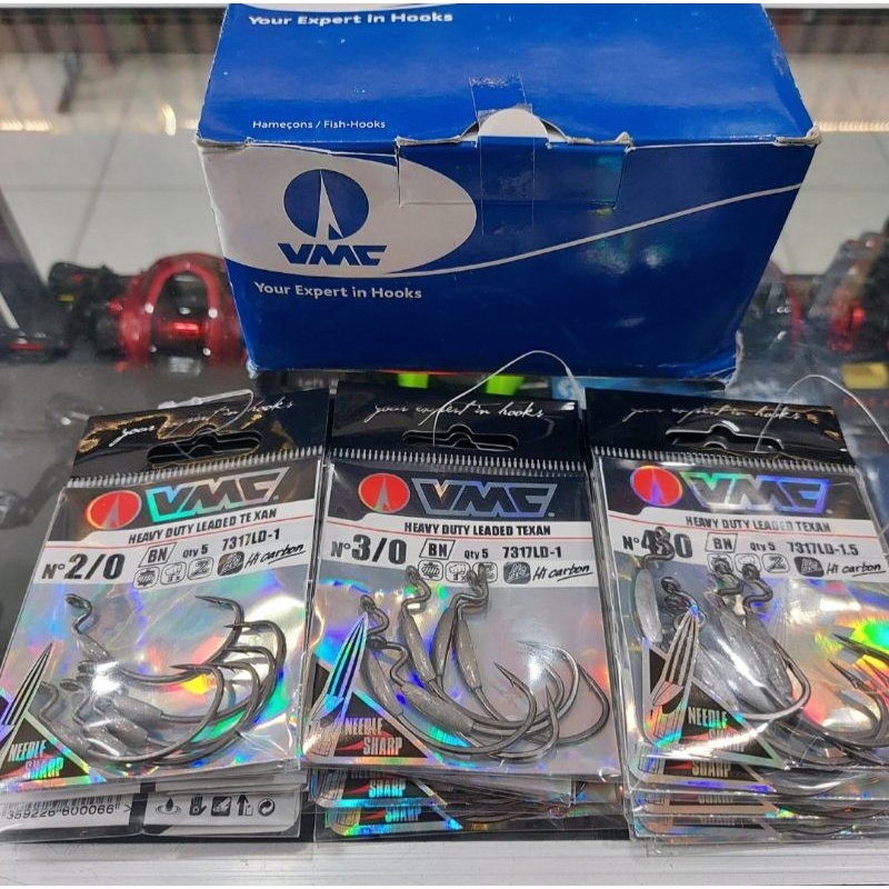 mata pancing Worm hook vmc 3xstrong (BUNGKUSAN)