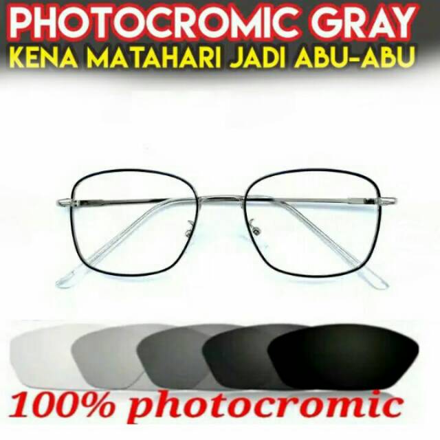 Kacamata model korea lensa photocromic antiradiasi normal