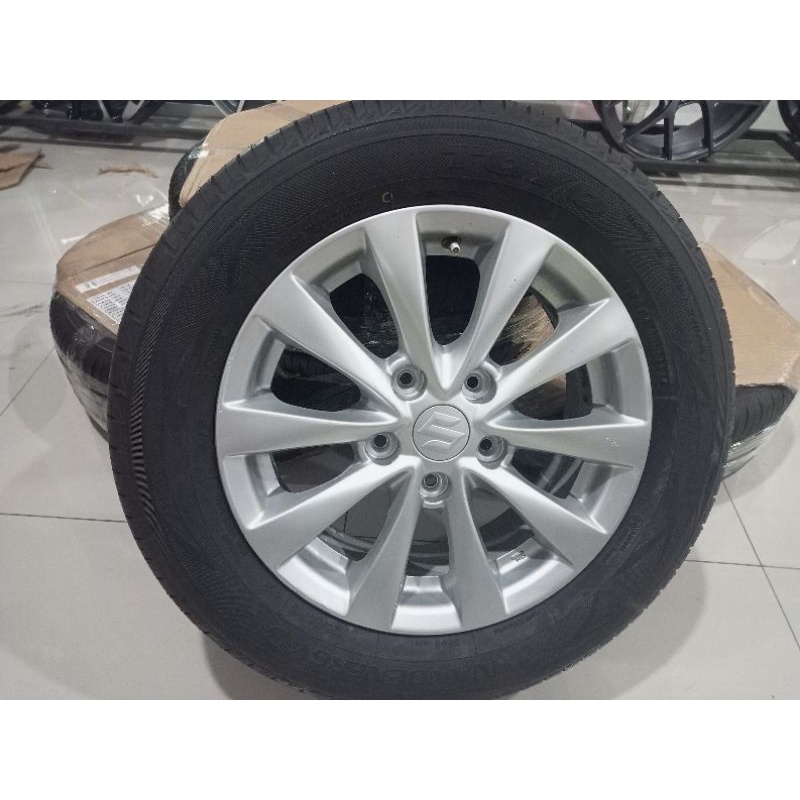 velg mobil seken original copotan standar Ertiga R15 baut 5 Pcd 114,3 Plus paketan Ban copotan