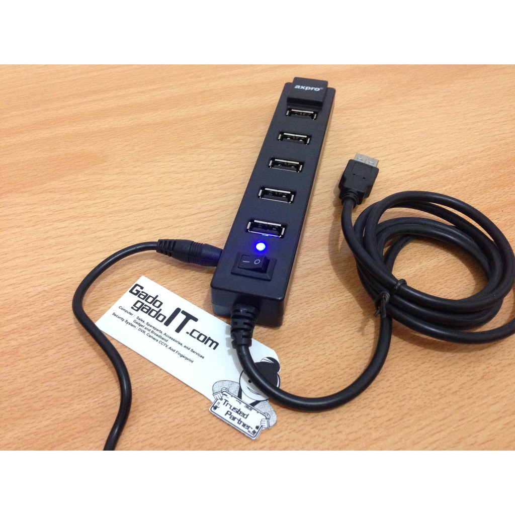 AXPRO AXP807 USB HUB 7 Port USB 2.0 Adaptor Charger Fast Charging