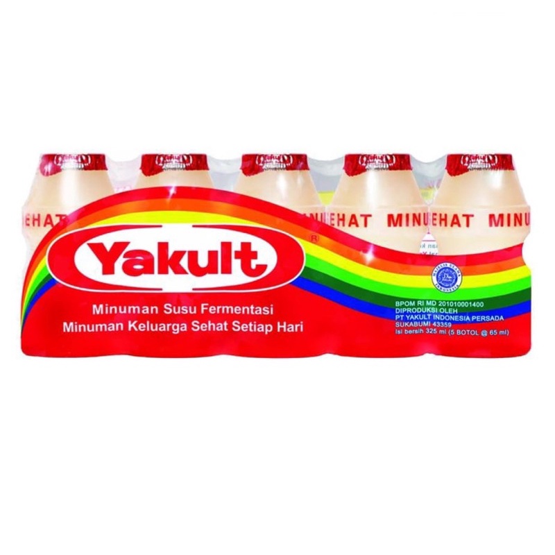 

Yakult Minuman Probiotik, Minuman Susu Fermentasi ( 5 pcs x 65ml )