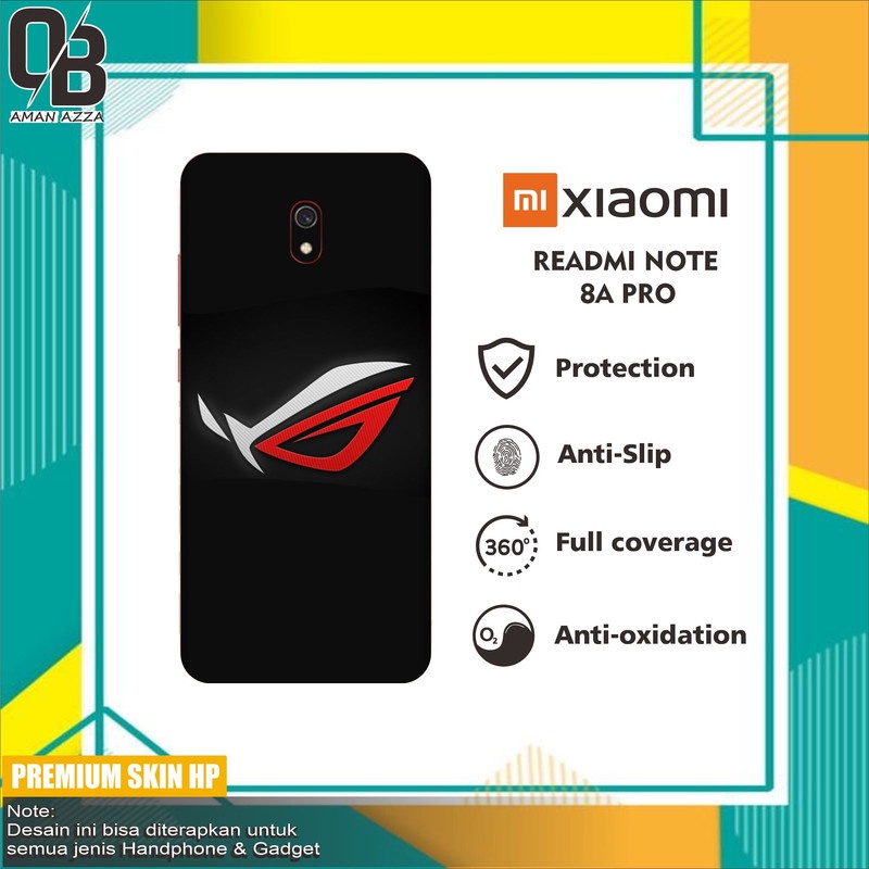 2pcs GARSKIN HANDPHONE XIAOMI READMI NOTE 8A PRO ROG
