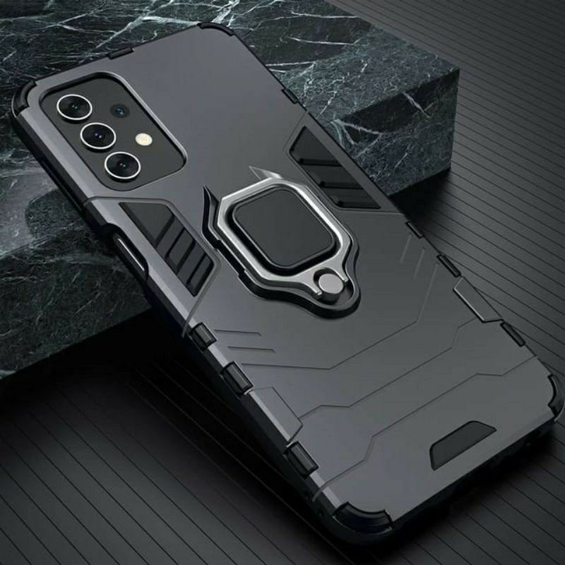 Samsung A32 4G / A52 / A72 Cover Panther Ring Standing Softcase Tebal Hardcase