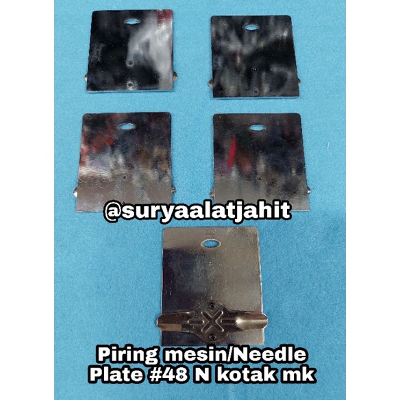 Piring Mesin/Needle Plate #48 N kilat mk portable =rp.6.000/1pcs