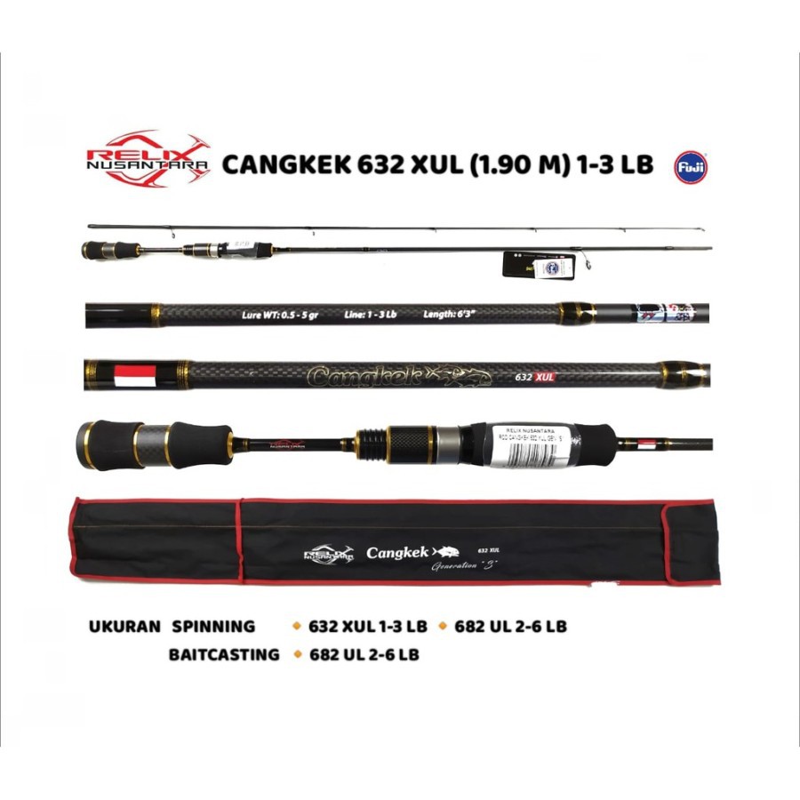 Joran Cangkek 1-3 lb 632 XUL Relix Nusantara GEN S