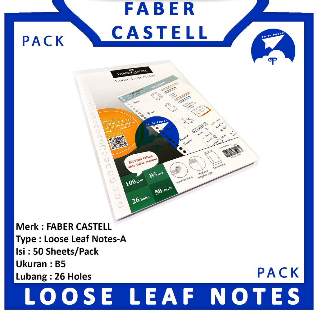 

Faber Castell - Loose Leaf Notes B5 - A - Hijau - Pack