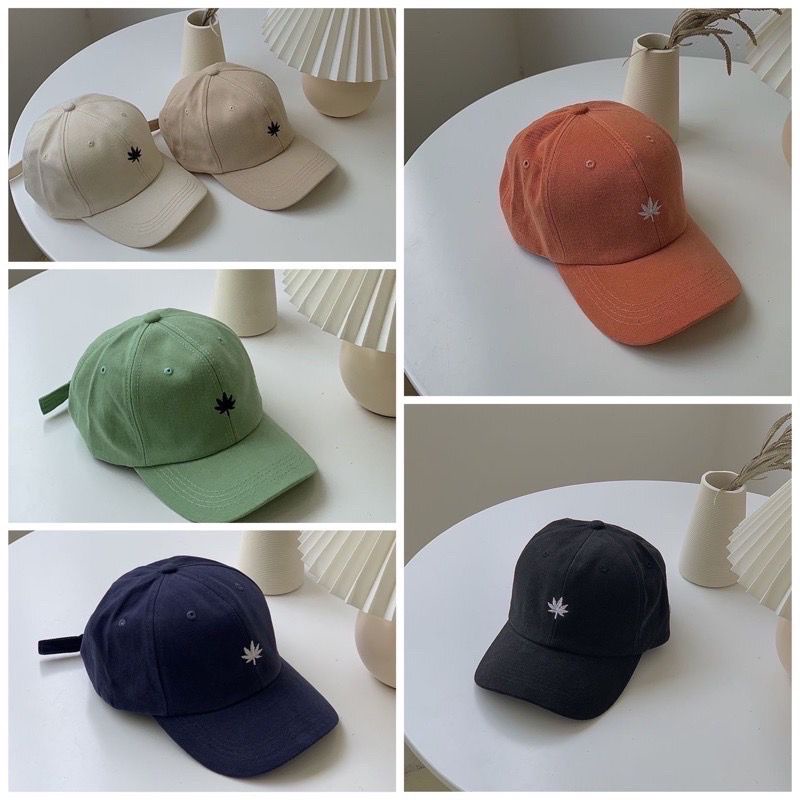 (Bisa COD) Topi daun kecil - Topi distro daun kecil- Topi unisex - Topi distro No 1