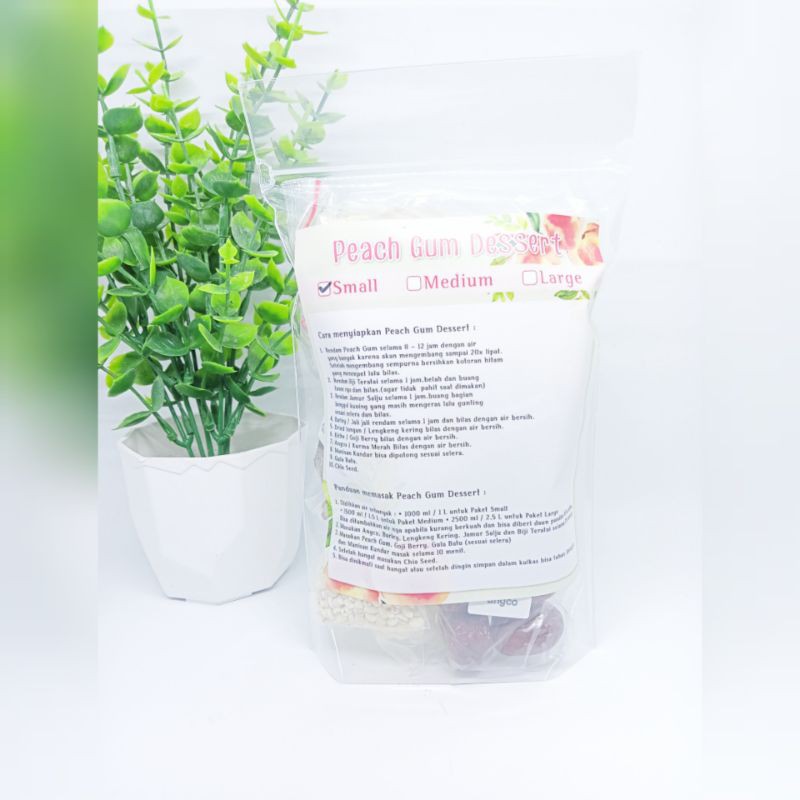 

[180gr]Paket Peach Gum Premium Small 10 Bahan 5 porsi