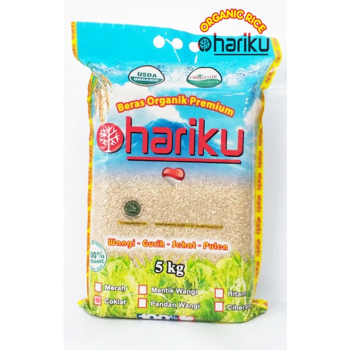 

gr20111r Beras Coklat Organik Hariku 5 Kg Sv012Ss