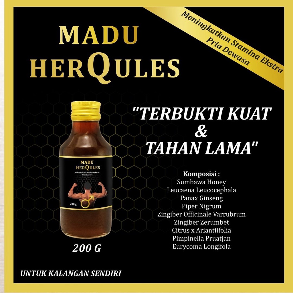 

Madu Herqules 200g / Madu Stamina / Madu Kejantanan Murni Asli 100%-Kemasan Try Kit