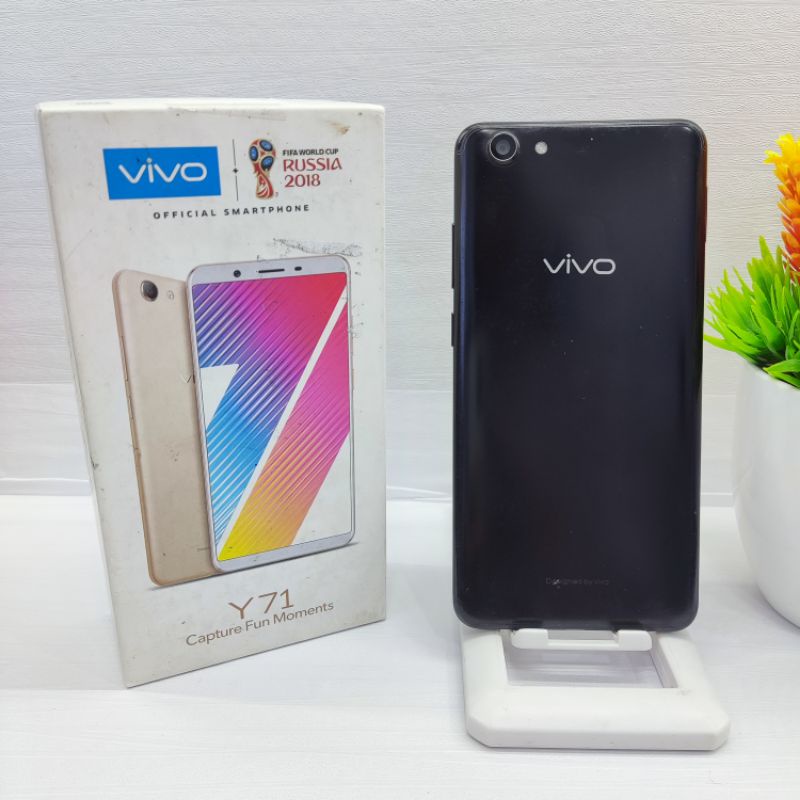 Vivo Y71 Ram 3GB Internal 32GB Hp Second Seken Bekas Vivoo Fifo Vifo Y71 2/16 3/32 Fullset dan Batangan No Minus Bergarasi