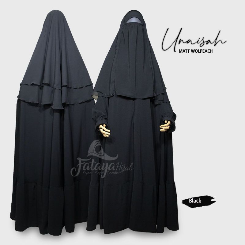 Unaisah Khimar Safar Overhead/ Khimar Cadar Jumbo Fataya Hijab