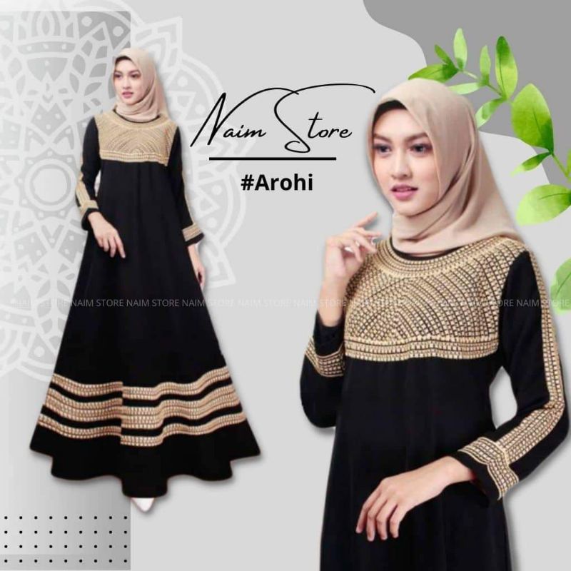 Abaya Bordir Mewah Abaya Hitam Bordir Gamis Abaya Arab Gamis Abaya Hitam Terbaru Abaya hitam Polos