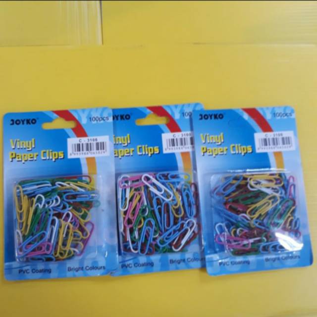 Paper Clip Warna Warni / Vynil Paper Clips / Klip Kertas