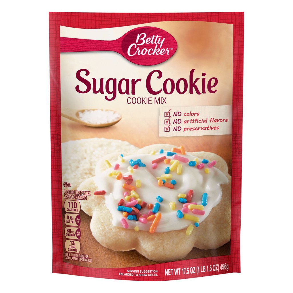 

Betty Crocker Sugar Cookie Mix Tepung Instant 496gr