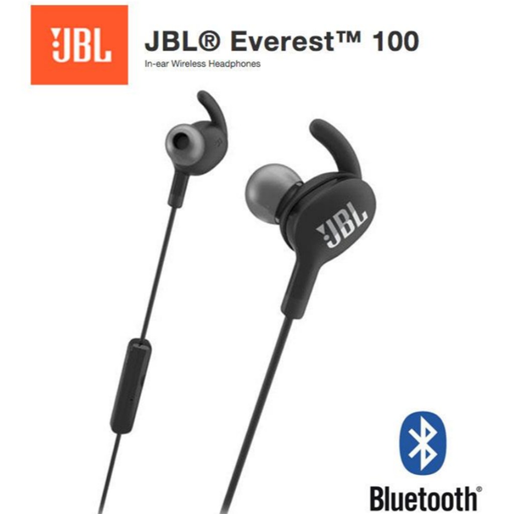 HEADSET JBL EVEREST 100 BLUETOOTH EARPHONE IN EAR SPORT WIRELESS HANDSFREE SUPER BASS AIRBUDS